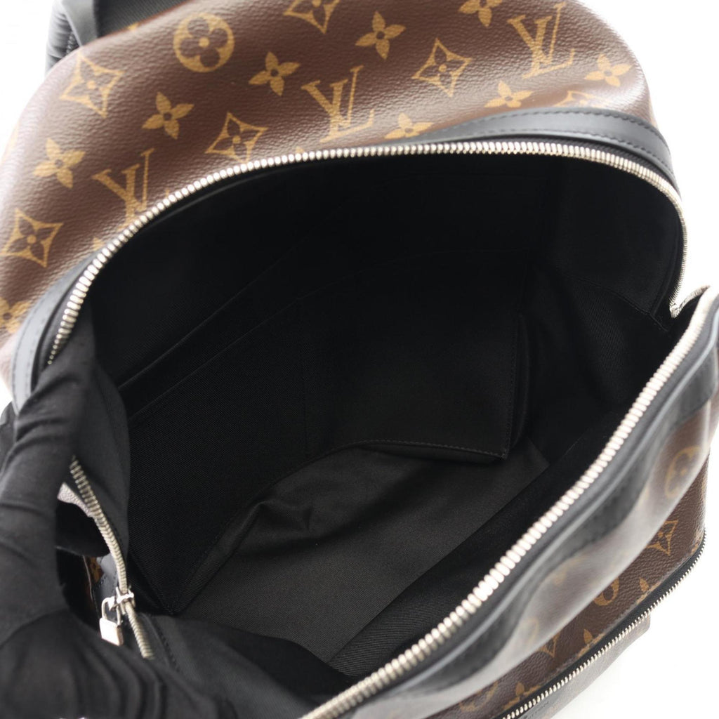 Louis Vuitton Monogram Macassar Black Brown Monogram Macassar Coated Canvas Backpack (Pre-Owned)