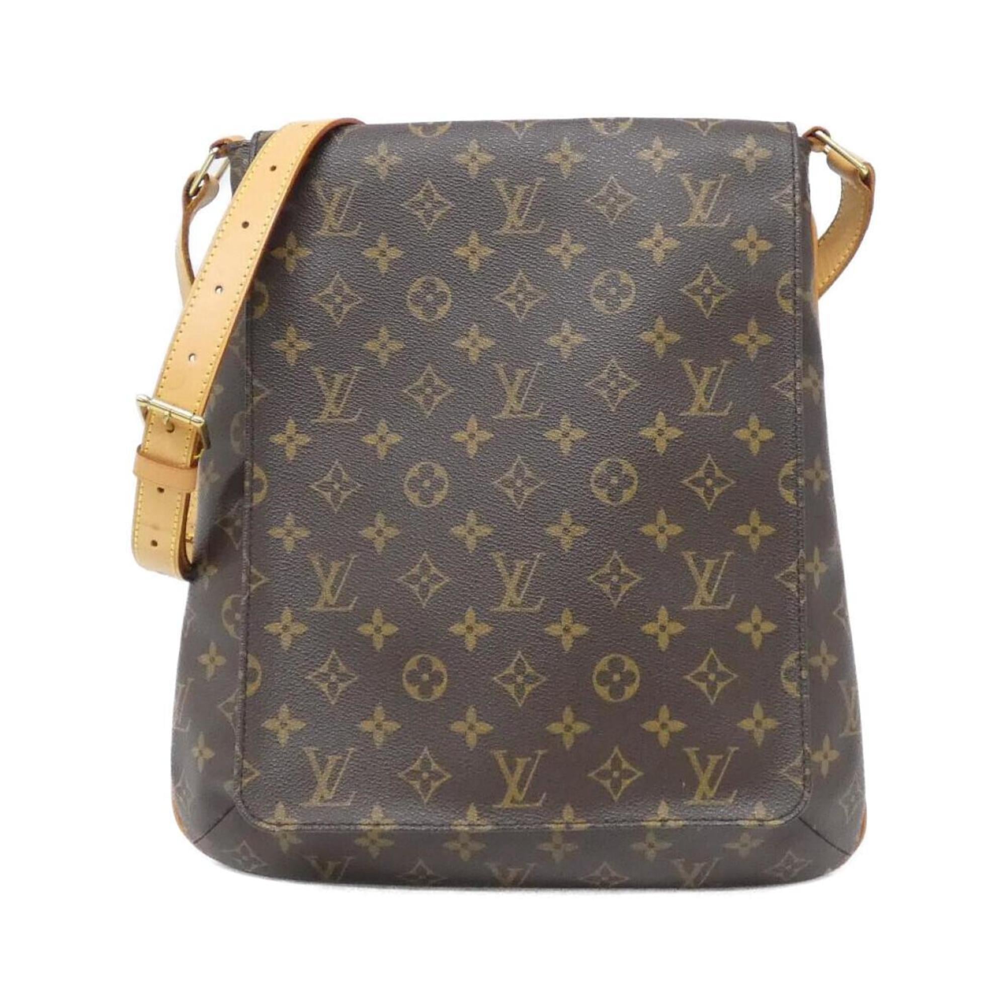 Louis Vuitton Marron Coated Canvas Shoulder Bag (Pre-Owned)