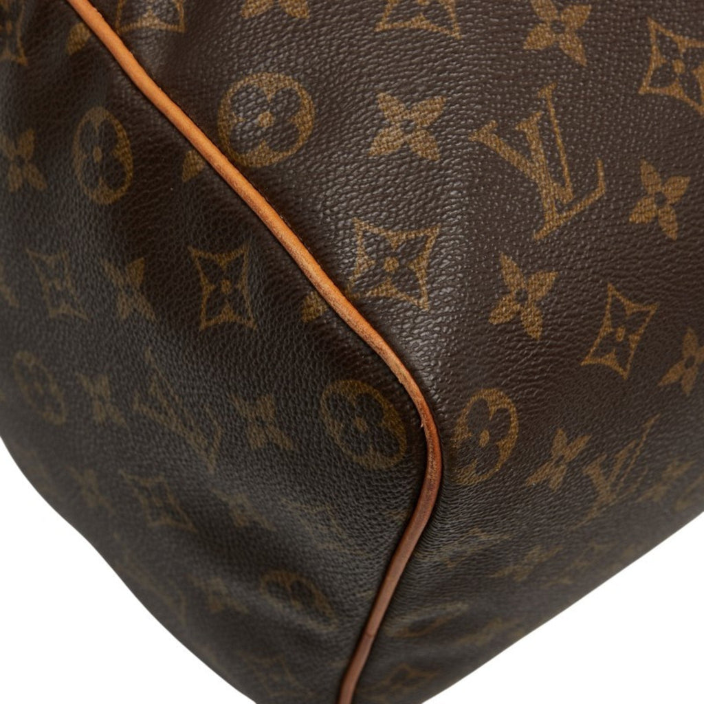 Louis Vuitton Brown Dark Brown Pvc Leather Boston Bag Handbag (Pre-Owned)
