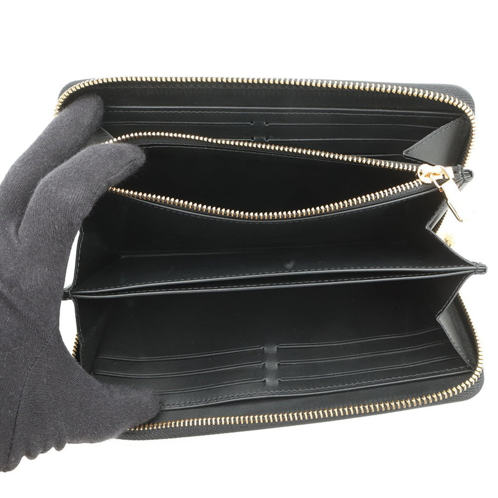 Louis Vuitton Noir Monogram Long Wallet (Bi-Fold) (Pre-Owned)