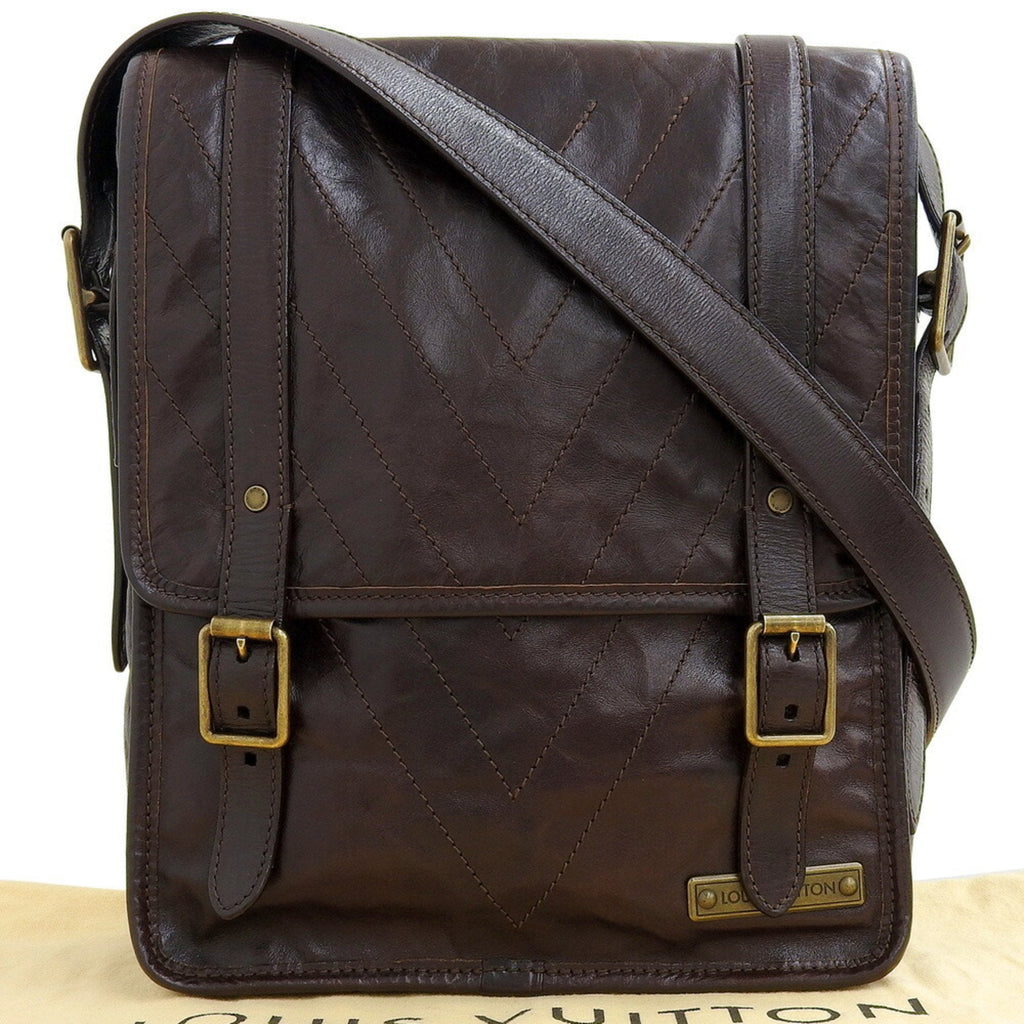 Louis Vuitton Brown Leather Shoulder Bag (Pre-Owned)