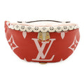 Louis Vuitton Pink Red Color Rouge White Pvc Coated Canvas Leather Fanny Pack (Pre-Owned)