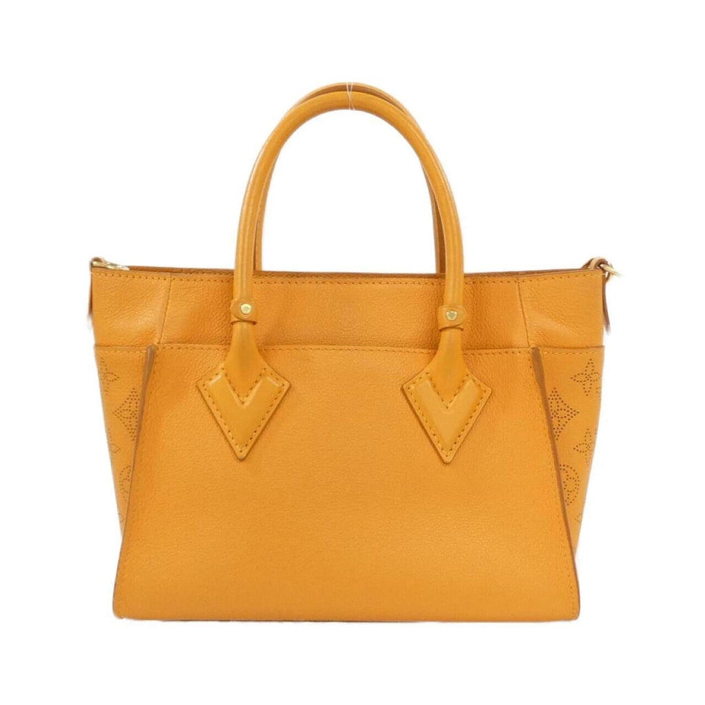 Louis Vuitton Gold Orange Leather Handbag (Pre-Owned)
