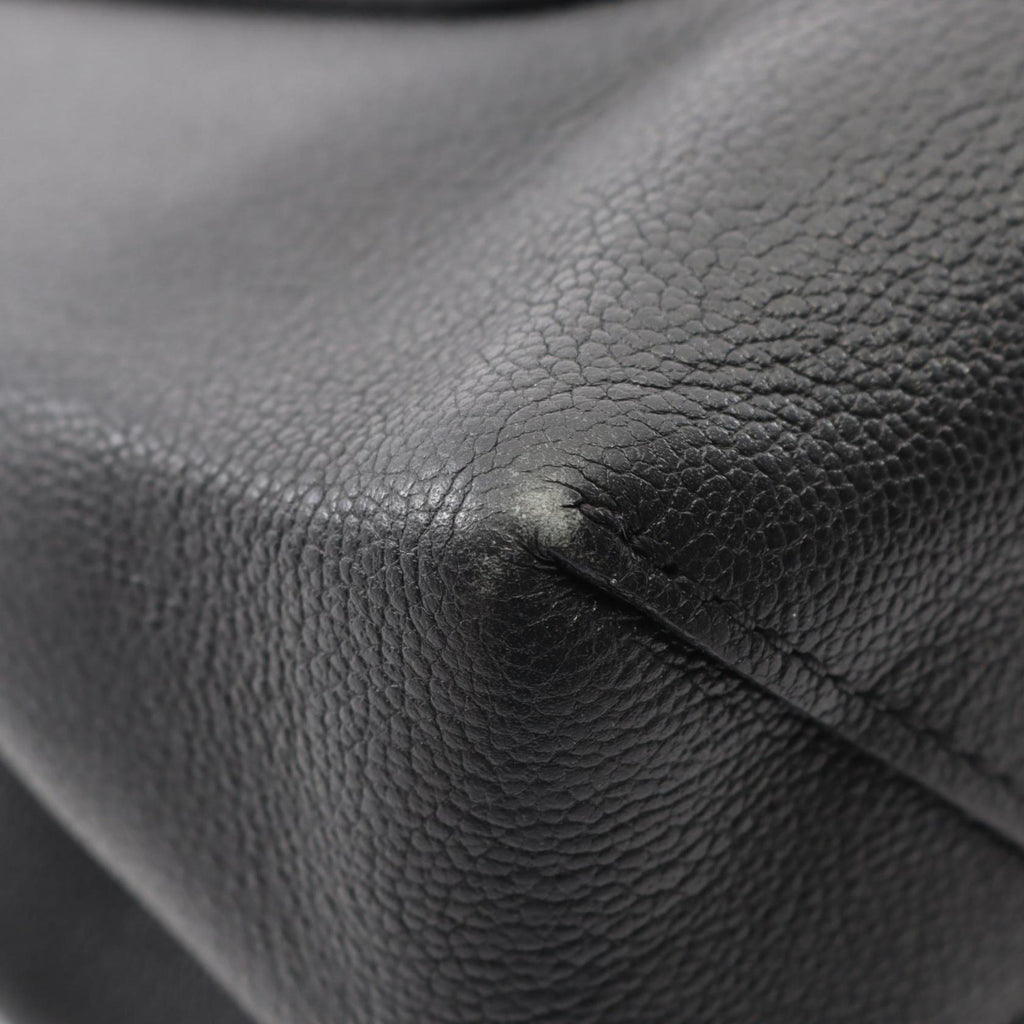 Louis Vuitton Black Leather Handbag (Pre-Owned)