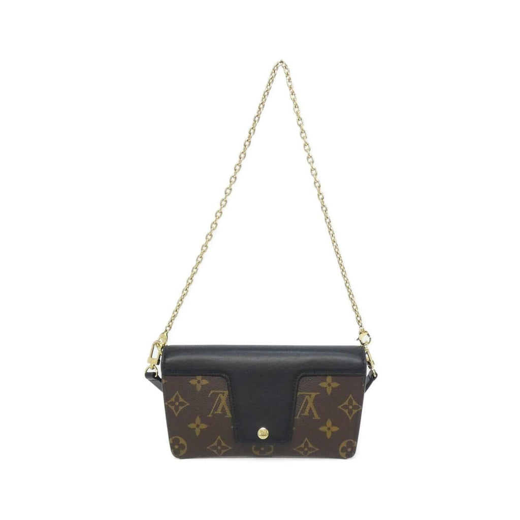 Louis Vuitton Brown Coated Canvas Leather Shoulder Bag (Pre-Owned)