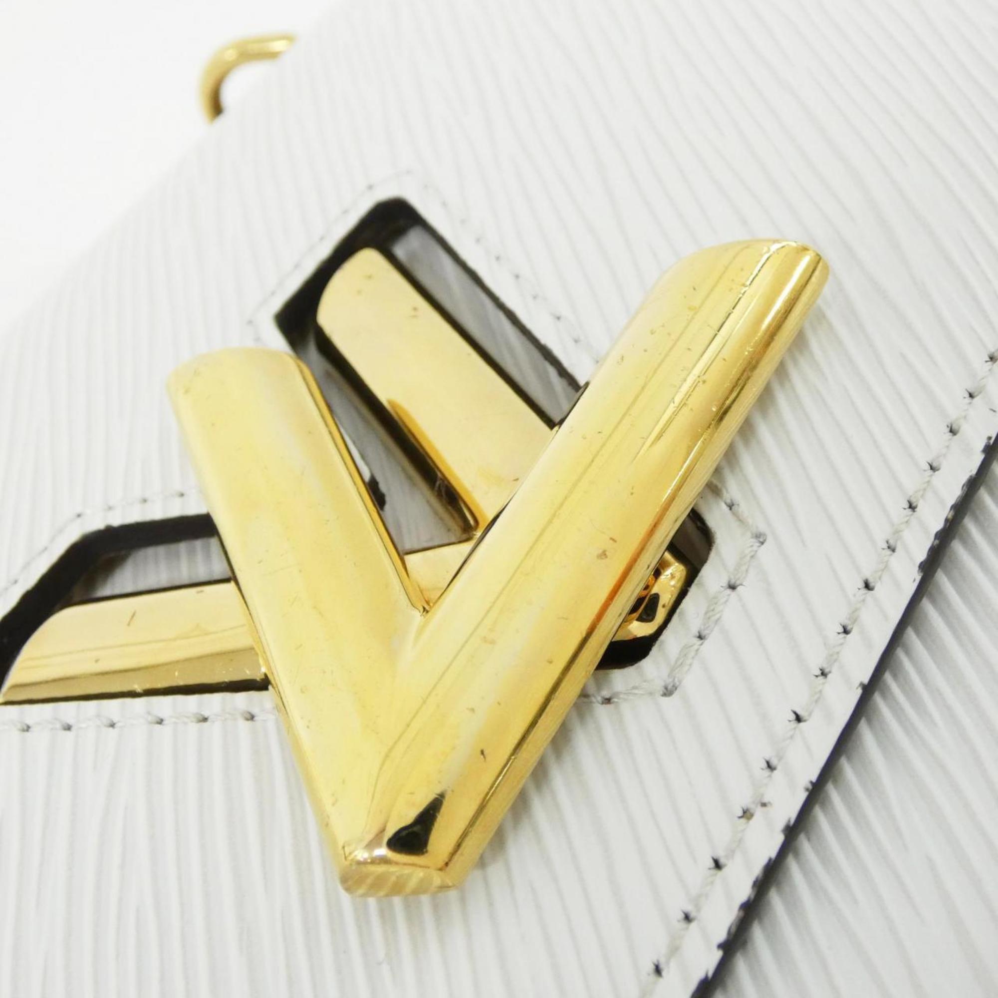 Louis Vuitton Blanc Leather Shoulder Bag (Pre-Owned)