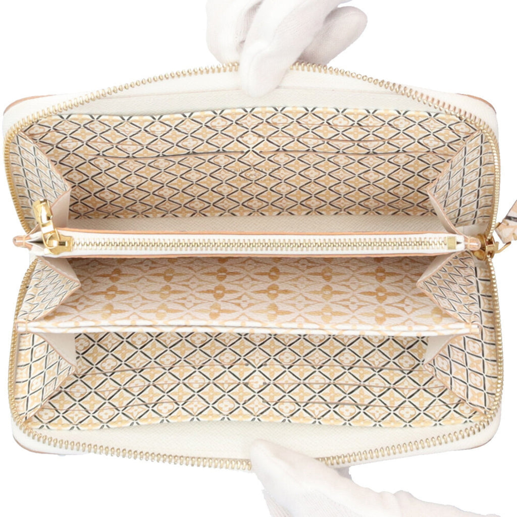 Louis Vuitton Pink White Monogram Empreinte Long Wallet (Bi-Fold) (Pre-Owned)