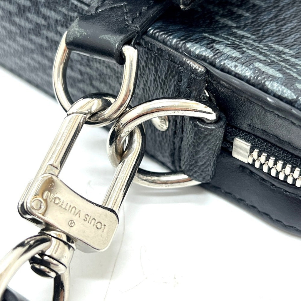 Louis Vuitton Black Galle Damier Graphite Shoulder Bag (Pre-Owned)