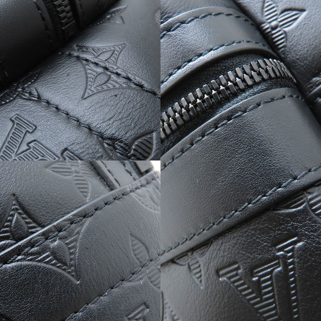 Louis Vuitton Monogram Shadow Noir Leather Backpack (Pre-Owned)