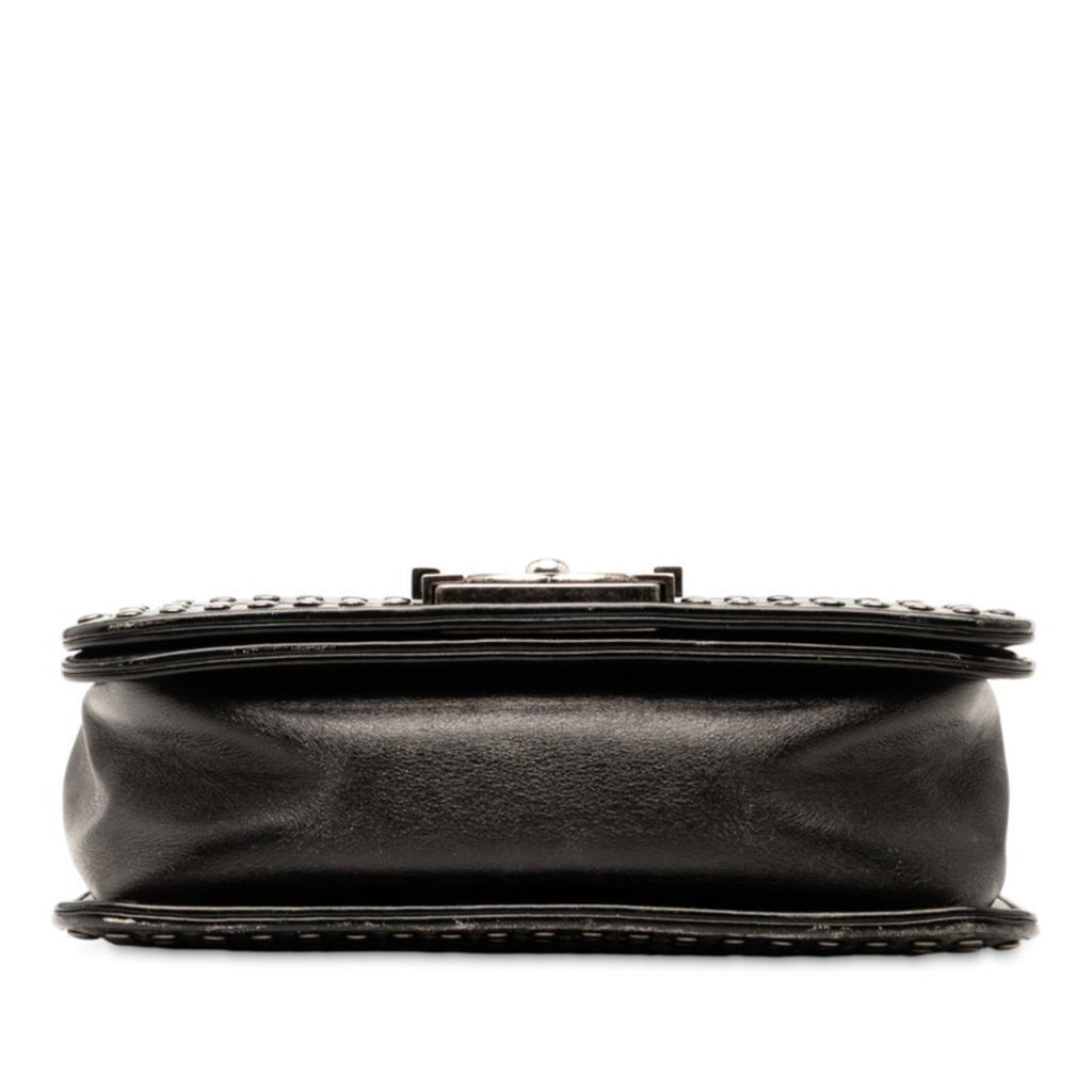 Paris-Dallas Boy Flap Bag Studded Quilted Distressed Calfskin Small