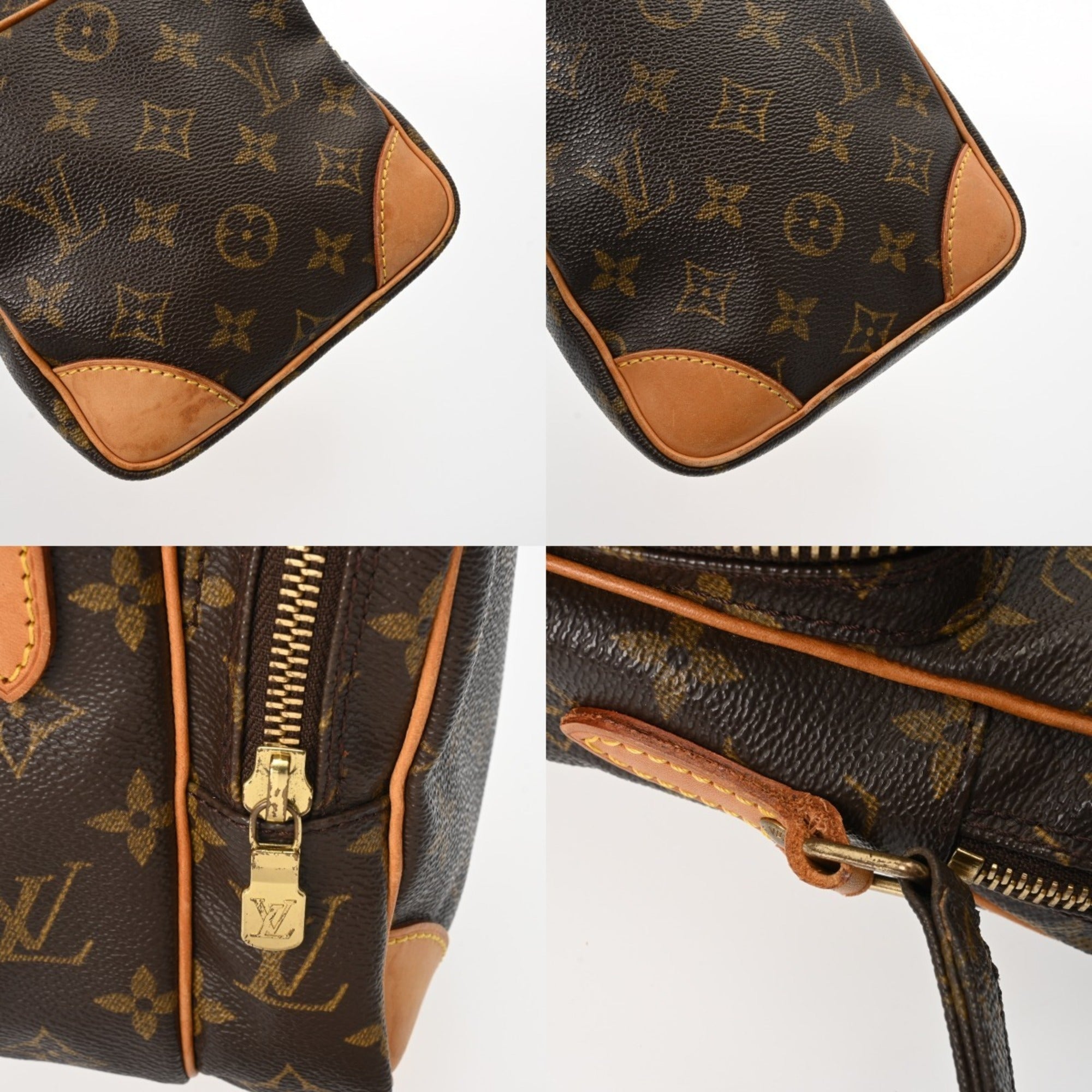 Louis Vuitton Brown Monogram Canvas Shoulder Bag (Pre-Owned)
