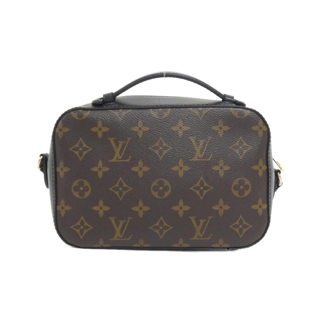 Louis Vuitton Black Marron Coated Canvas Leather Shoulder Bag (Pre-Owned)