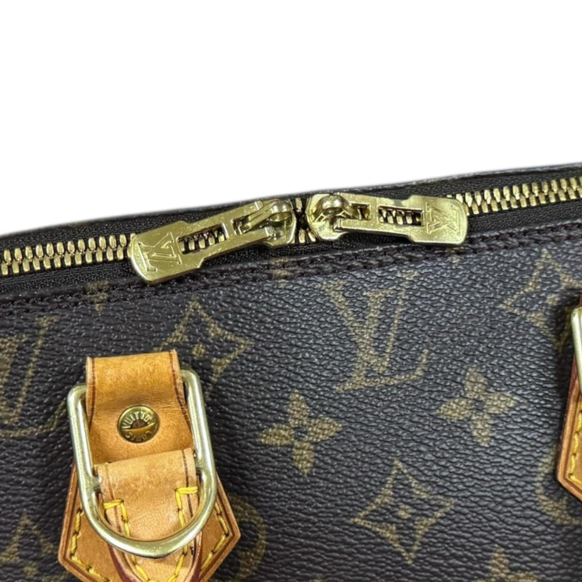 Louis Vuitton Brown Monogram Canvas Handbag (Pre-Owned)