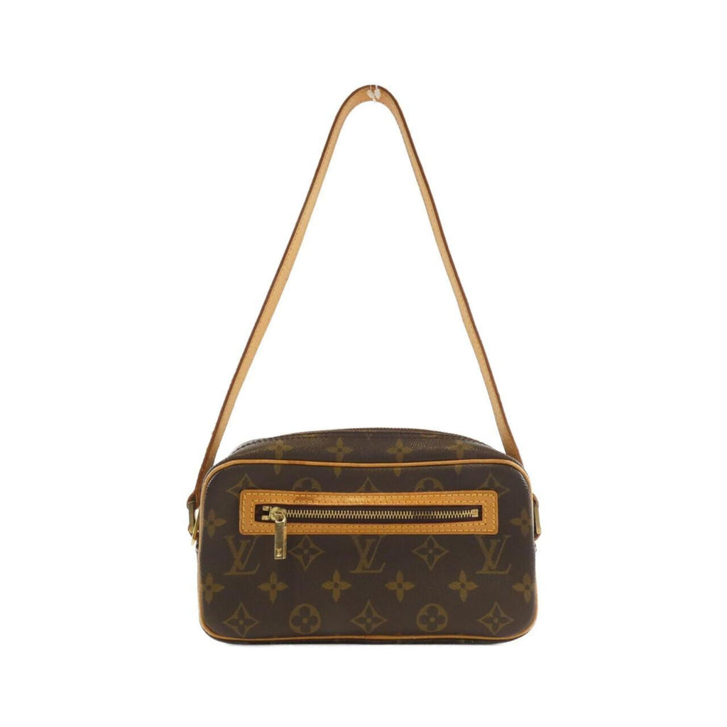 Louis Vuitton Marron Coated Canvas Pochette Shoulder Bag (Pre-Owned)