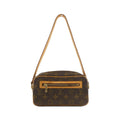 Louis Vuitton Marron Coated Canvas Pochette Shoulder Bag (Pre-Owned)