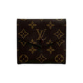 Louis Vuitton Brown Leather Pvc Wallet (Tri-Fold) (Pre-Owned)