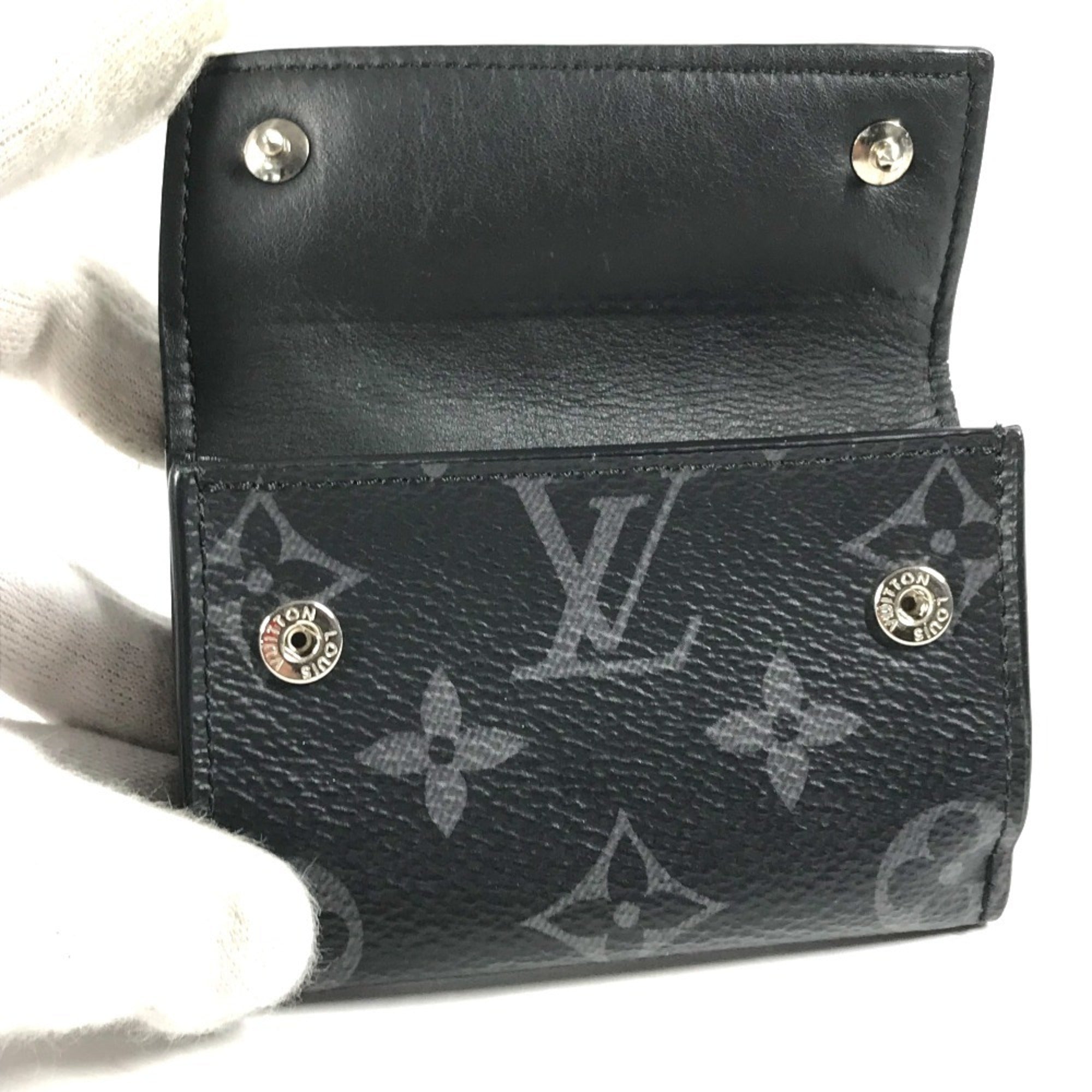Louis Vuitton Monogram Eclipse Black Monogram Eclipse Wallet (Tri-Fold) (Pre-Owned)