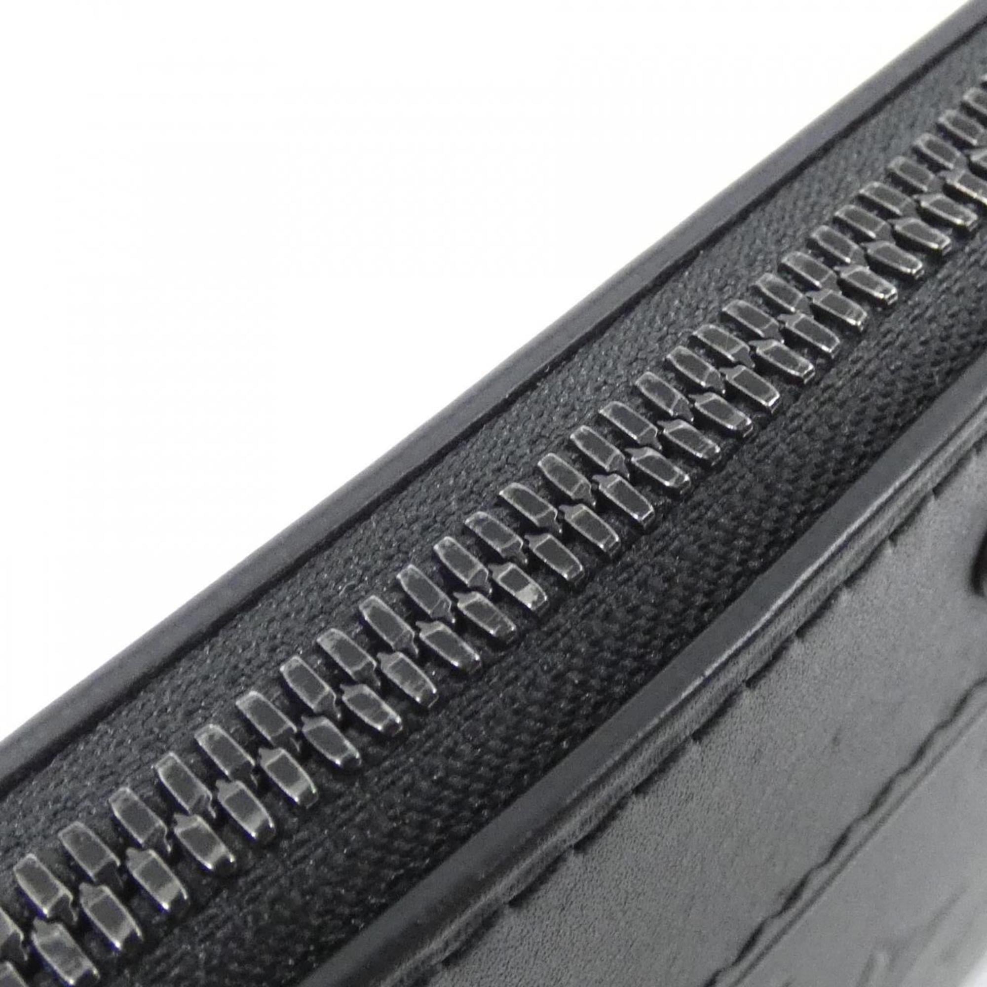 Louis Vuitton Monogram Shadow Black Leather Handbag Pochette (Pre-Owned)