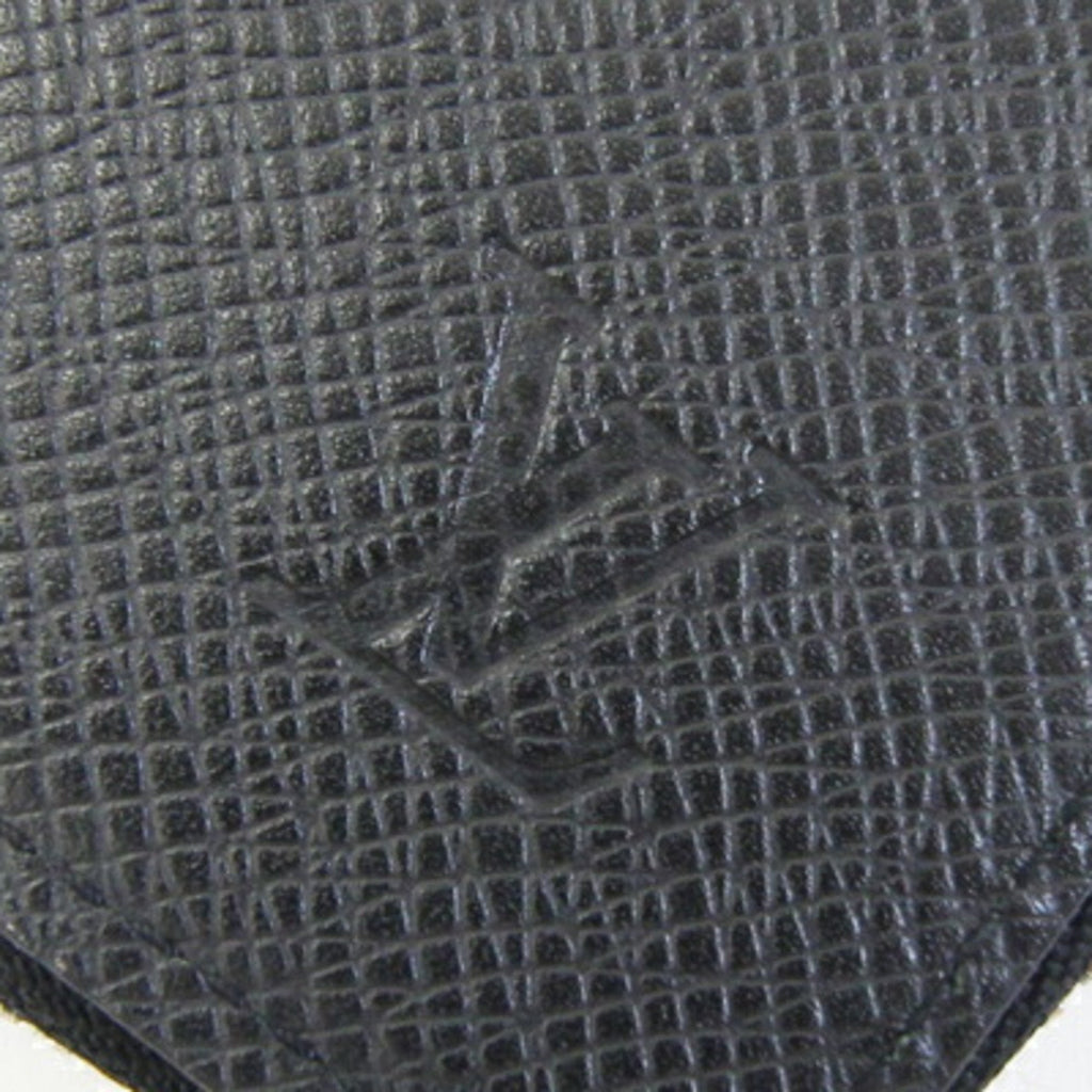 Louis Vuitton Black Noir Taiga Leather Leather Long Wallet (Bi-Fold) (Pre-Owned)