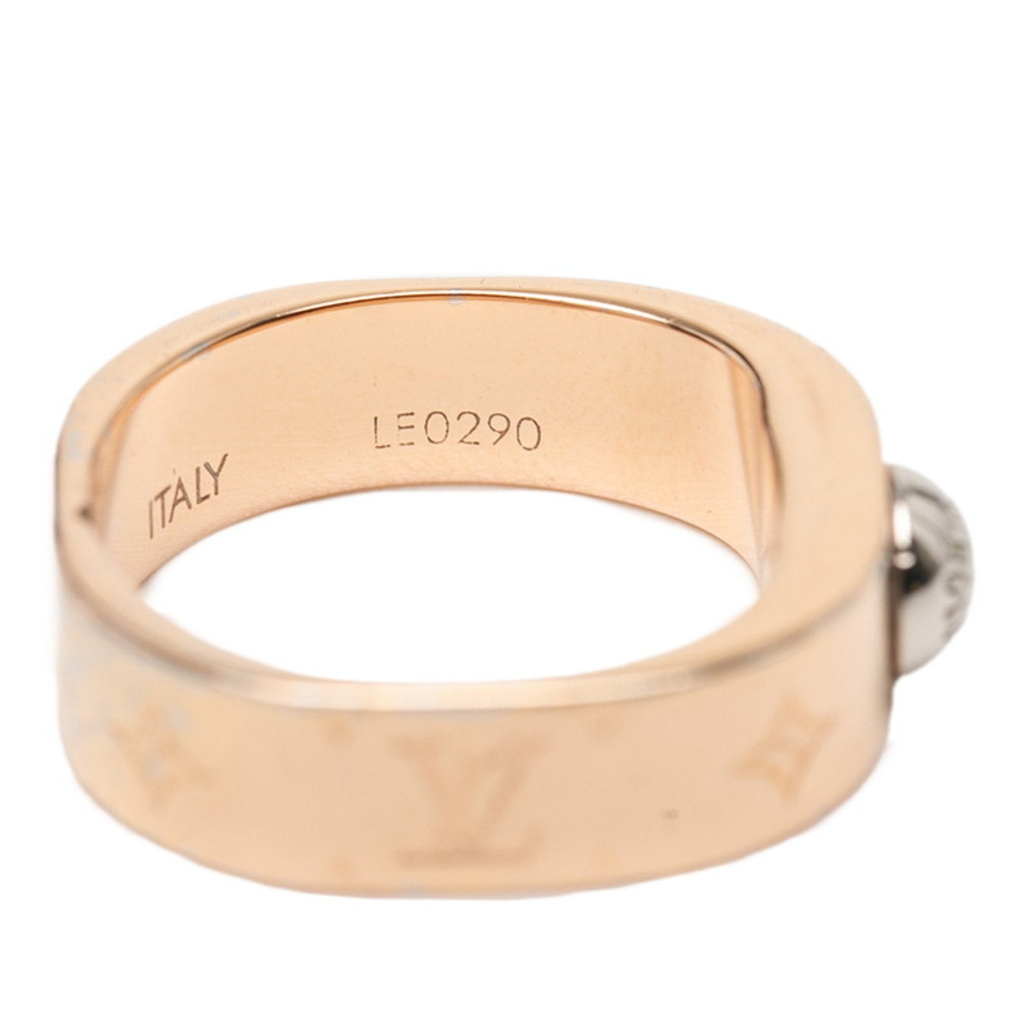 Louis Vuitton Pink Gold Gold Plating Band Ring (Pre-Owned)