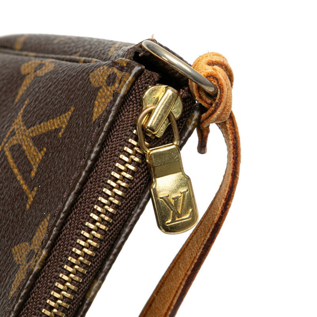 Louis Vuitton Monogram Brown Pvc Leather Pochette Pouch (Pre-Owned)