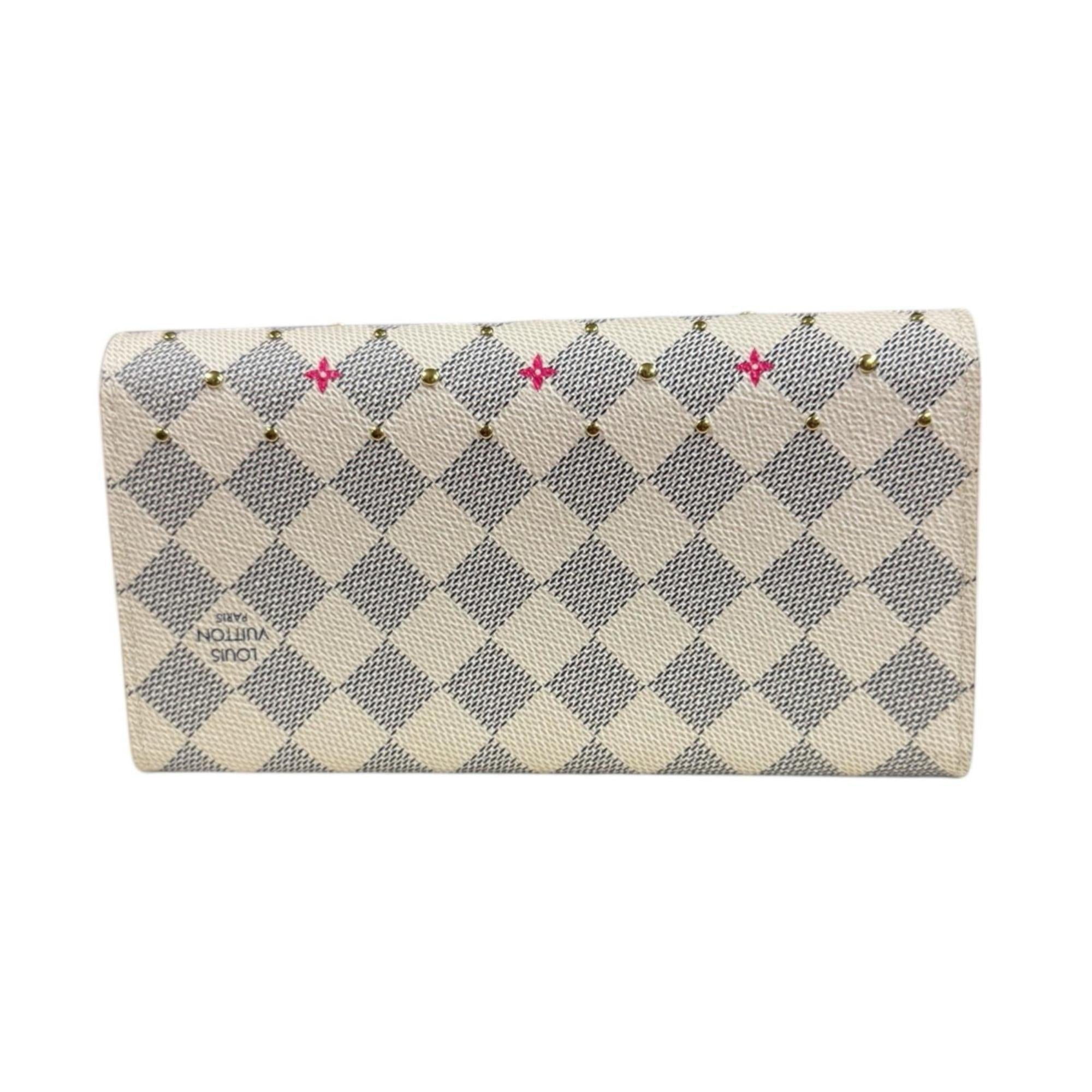 Louis Vuitton Damier Azur Damier Azur White Damier Azur Long Wallet (Bi-Fold) (Pre-Owned)