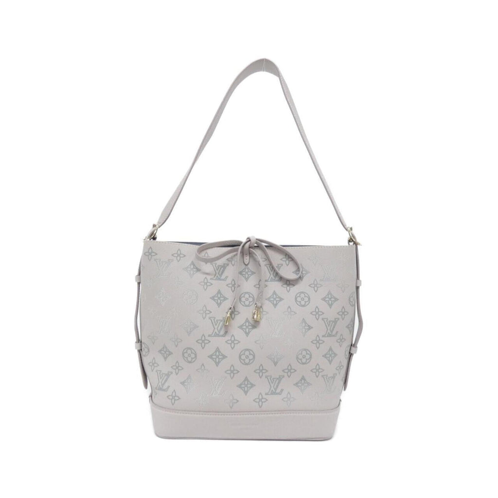 Louis Vuitton Gray Leather Shoulder Bag (Pre-Owned)