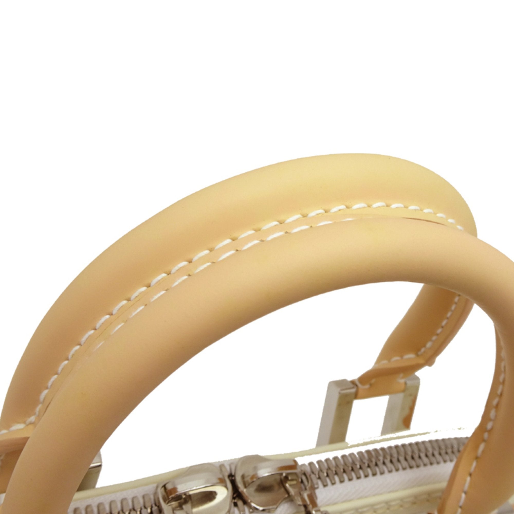 Louis Vuitton Beige White Handbag (Pre-Owned)