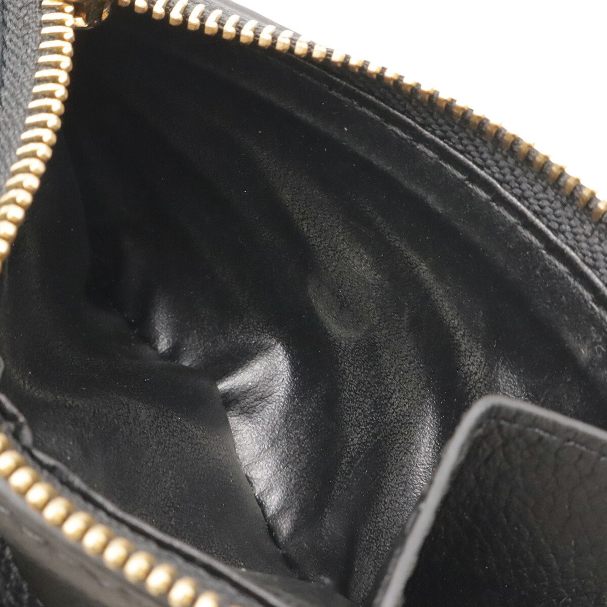 Louis Vuitton Black Noir Monogram Empreinte Leather Wallet (Tri-Fold) (Pre-Owned)