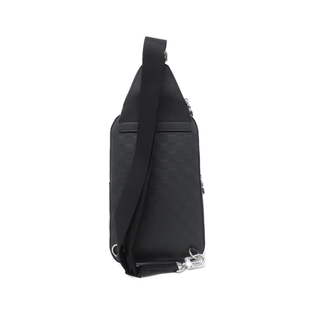 Louis Vuitton Black Leather Sling Bag (Pre-Owned)