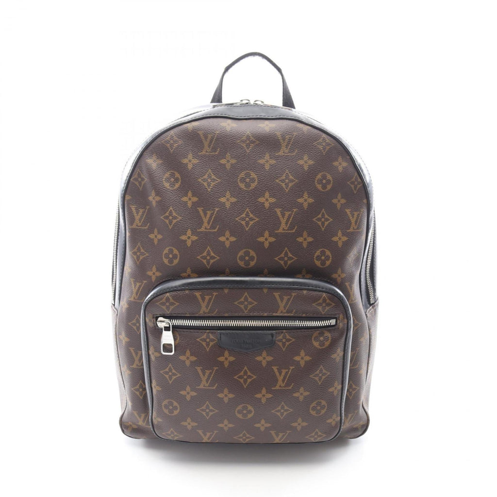 Louis Vuitton Black Brown Monogram Macassar Coated Canvas Leather Backpack (Pre-Owned)