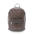 Louis Vuitton Black Brown Monogram Macassar Coated Canvas Leather Backpack (Pre-Owned)