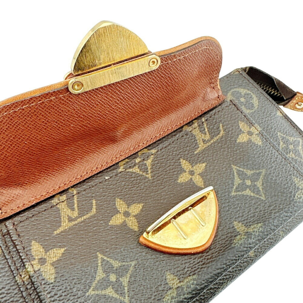 Louis Vuitton Brown Leather Coin Purse/Coin Case (Pre-Owned)