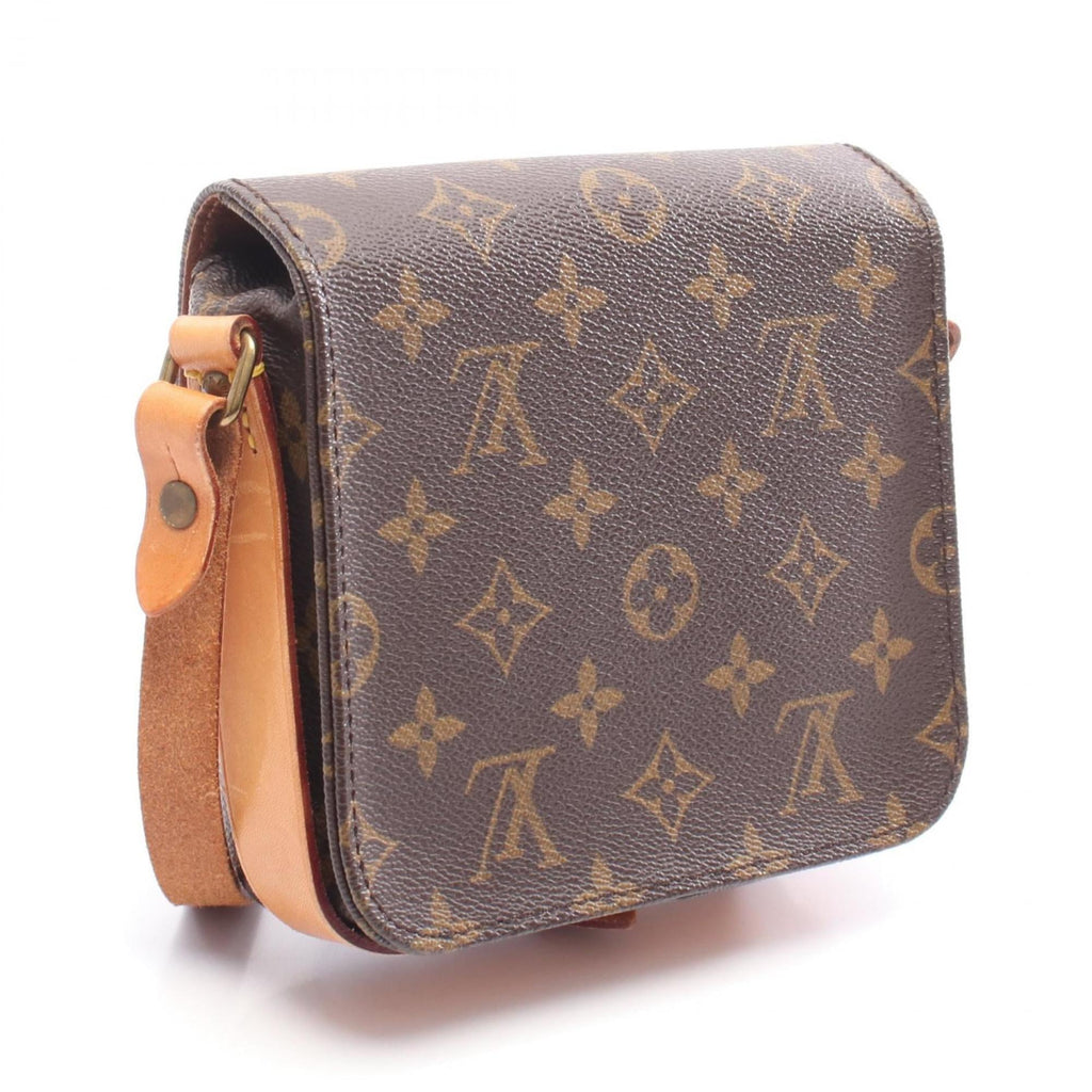 Louis Vuitton Brown Pvc Coated Canvas Monogram Leather Shoulder Bag (Pre-Owned)