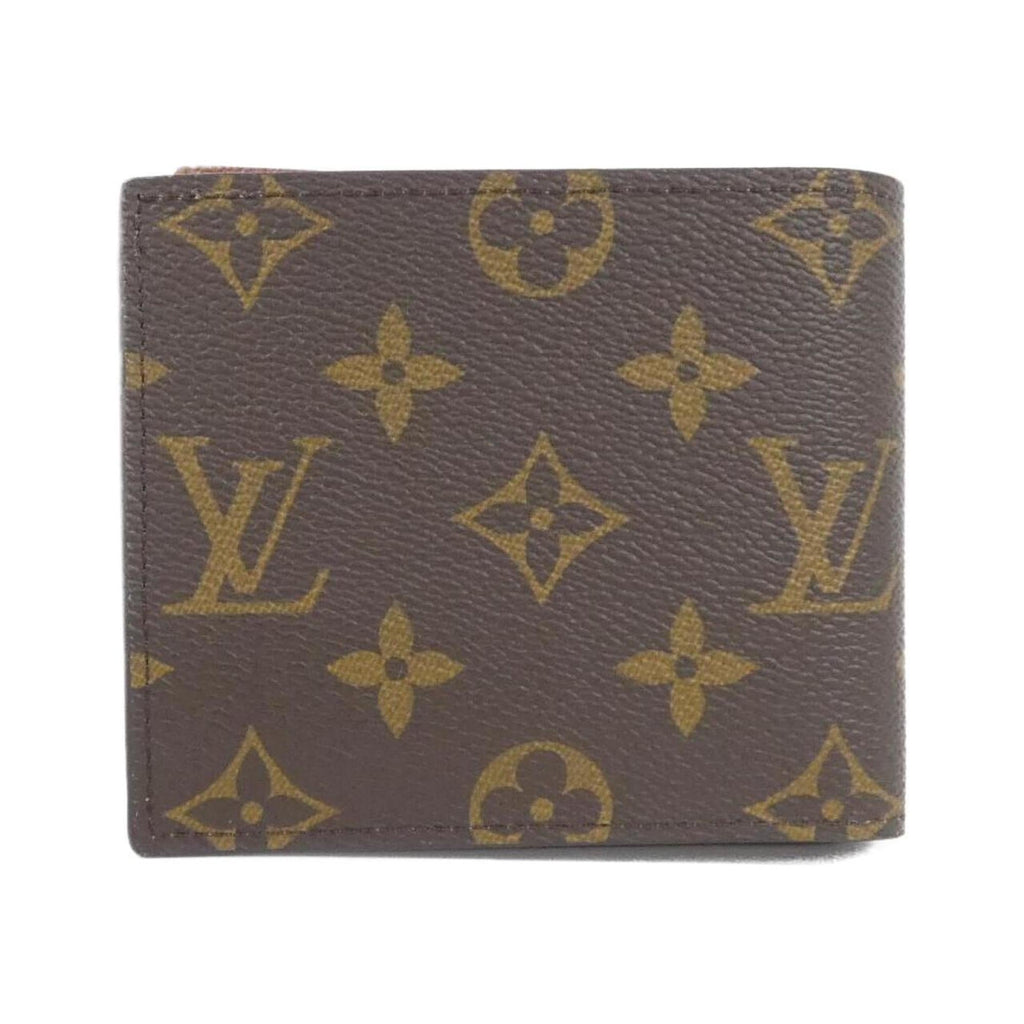 Louis Vuitton Marron Coated Canvas Wallet (Bi-Fold) (Pre-Owned)