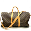 Louis Vuitton Monogram Brown Monogram Leather Boston Bag (Pre-Owned)
