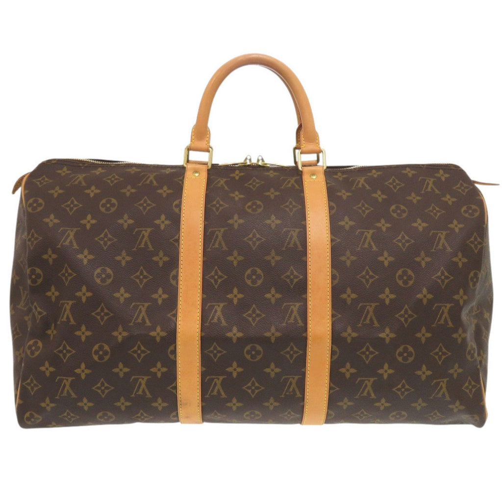 Louis Vuitton Brown Monogram Canvas Boston Bag (Pre-Owned)