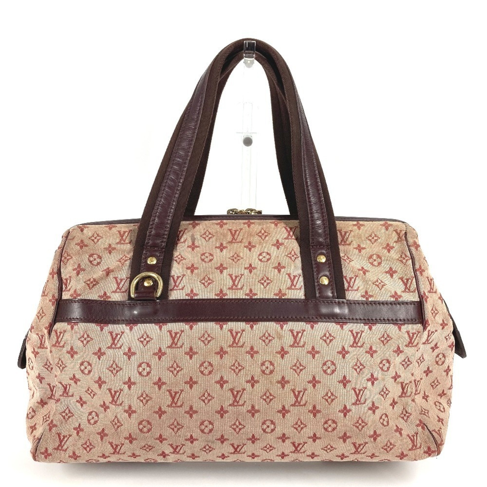 Louis Vuitton Cerise Monogram Red Color Monogram Mini Boston Bag Handbag (Pre-Owned)