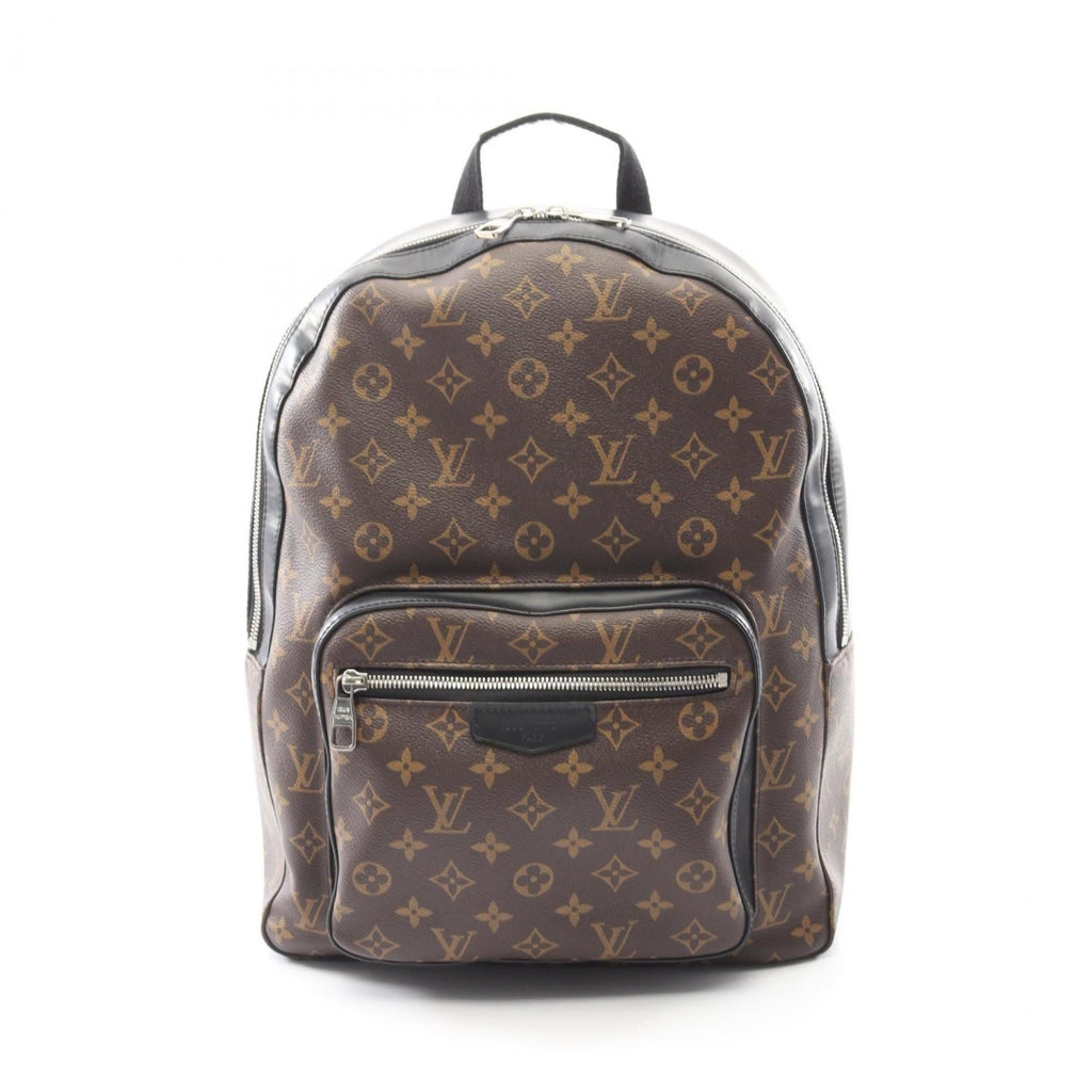Louis Vuitton Black Brown Coated Canvas Monogram Pvc Leather Backpack (Pre-Owned)