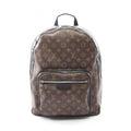 Louis Vuitton Black Brown Coated Canvas Monogram Pvc Leather Backpack (Pre-Owned)