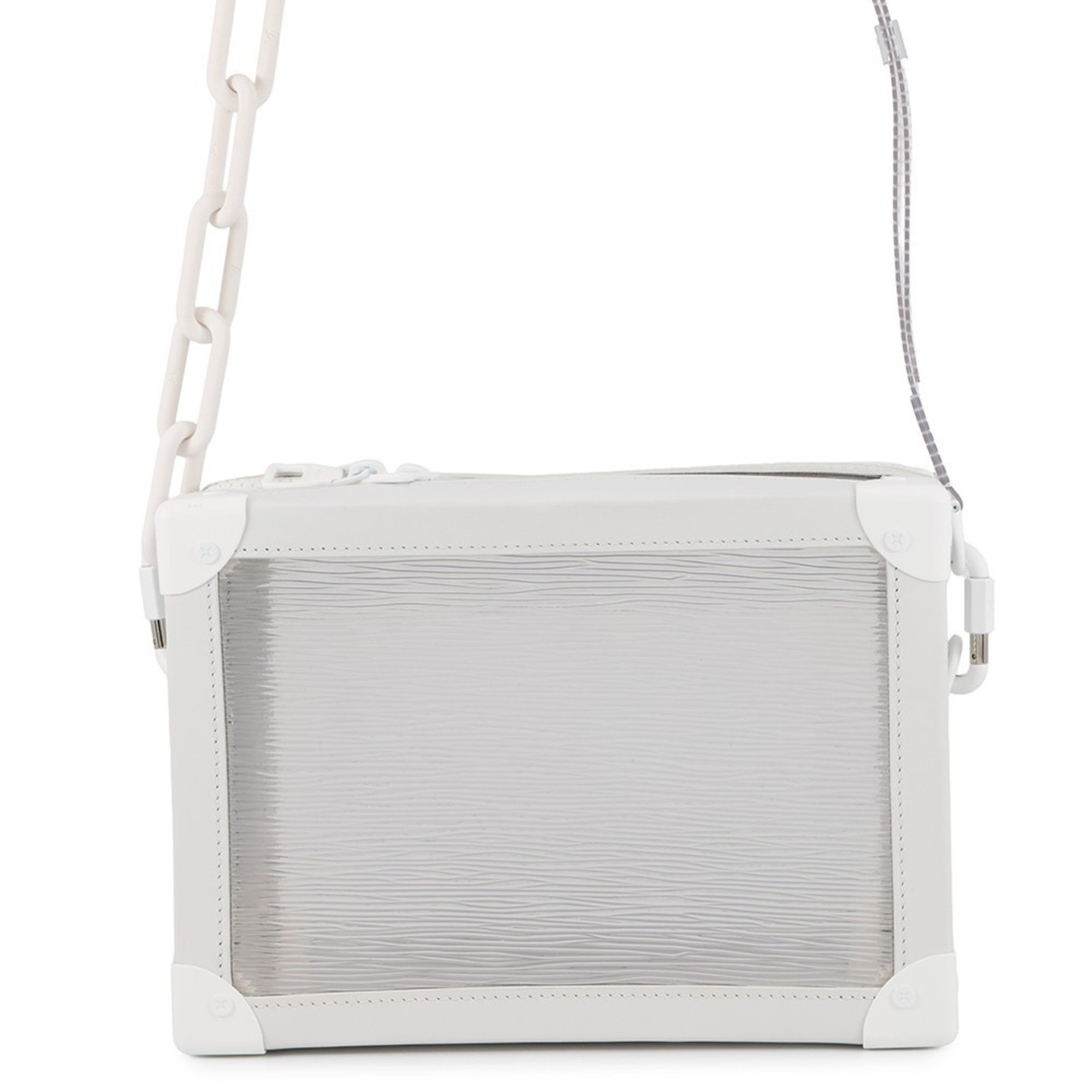 Louis Vuitton White Pvc Leather Shoulder Bag (Pre-Owned)