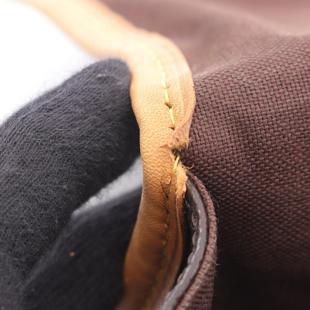 Louis Vuitton Brown Coated Canvas Leather Shoulder Bag (Pre-Owned)