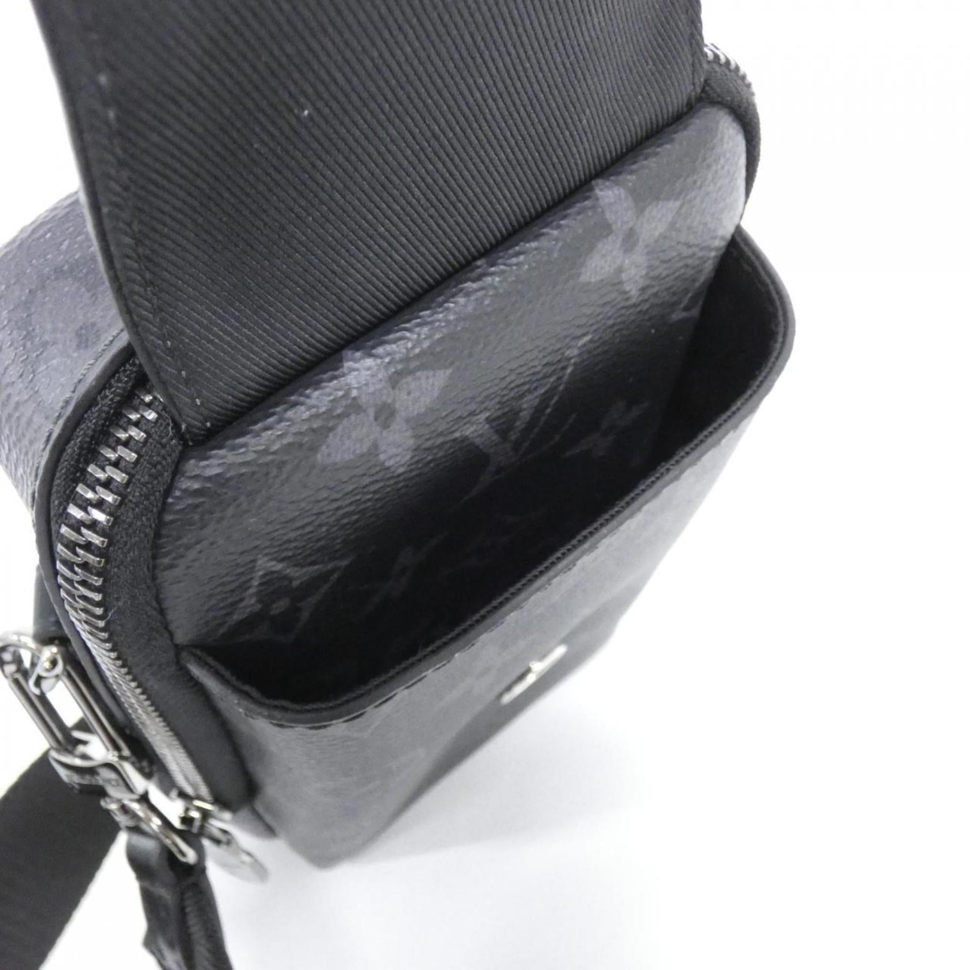 Louis Vuitton Black Coated Canvas Shoulder Bag (Pre-Owned)