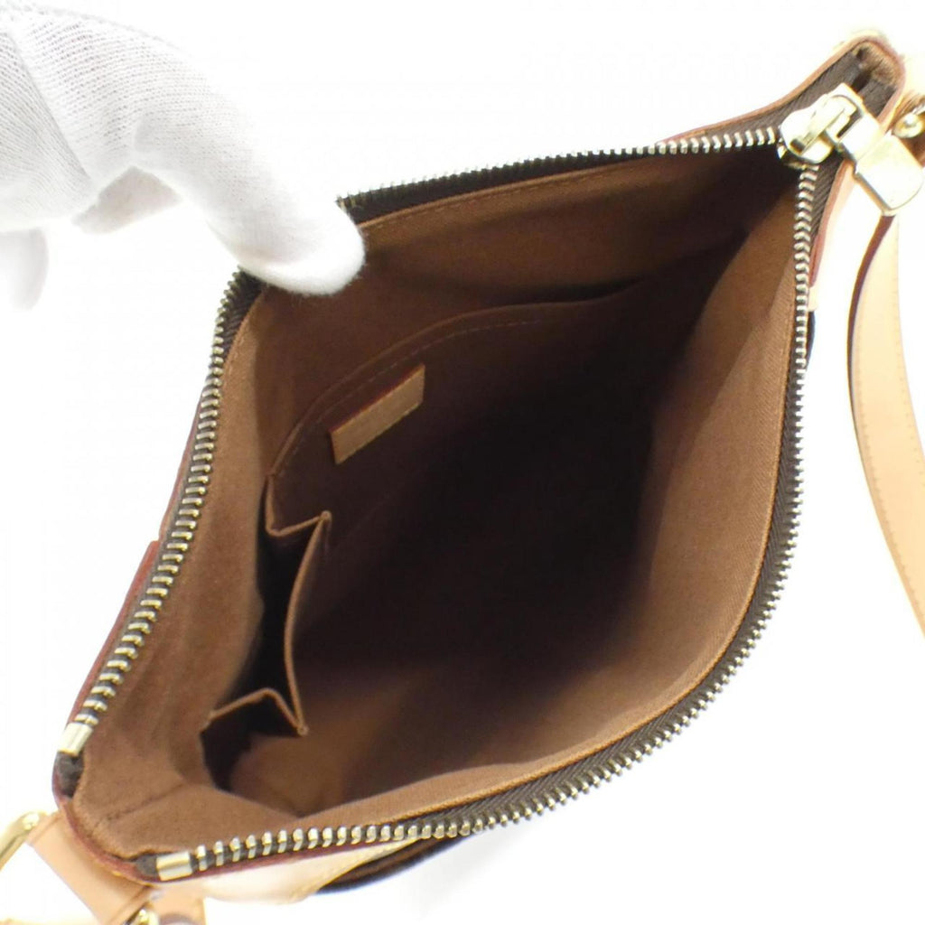 Louis Vuitton Brown Marron Coated Canvas Shoulder Bag (Pre-Owned)