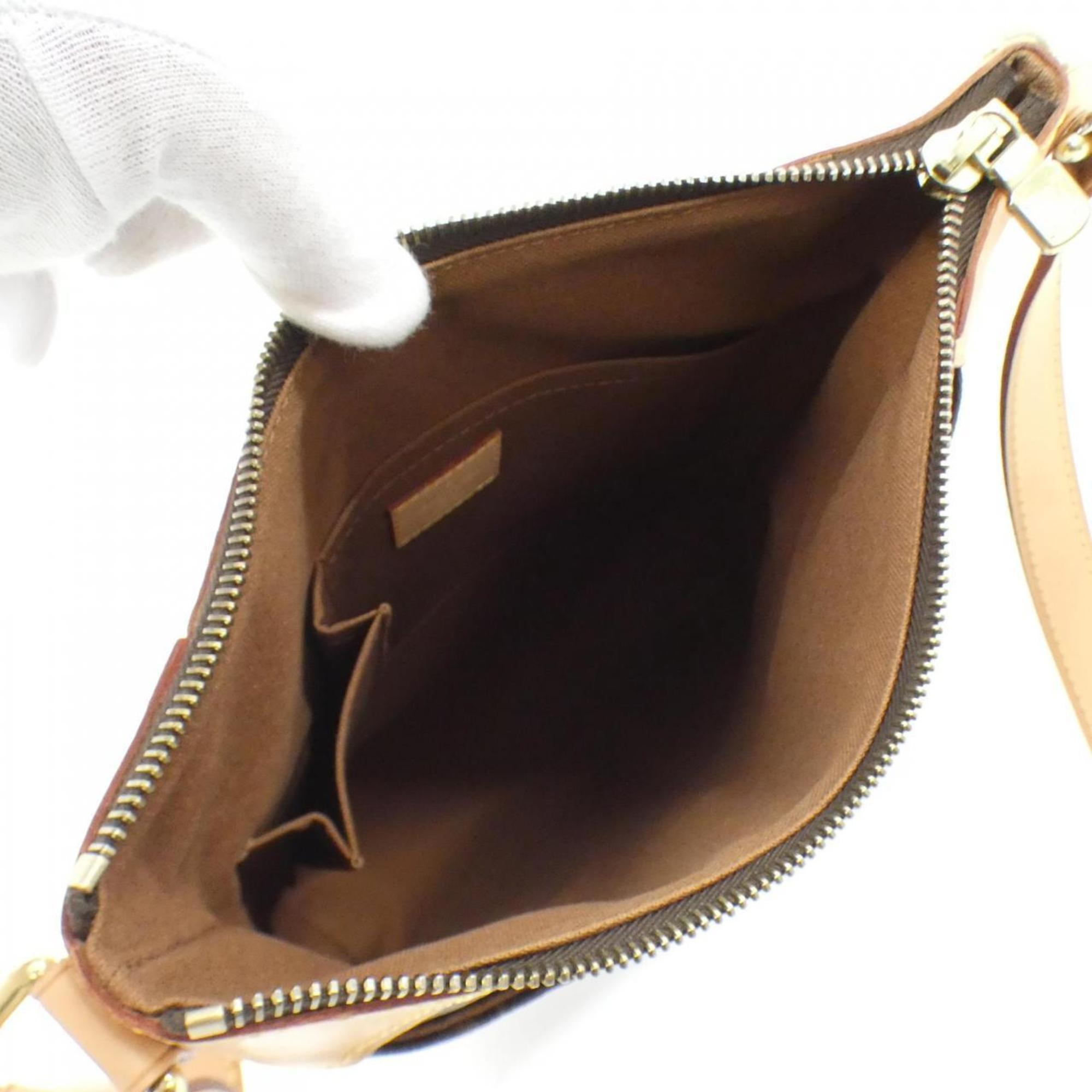 Louis Vuitton Brown Marron Coated Canvas Shoulder Bag (Pre-Owned)