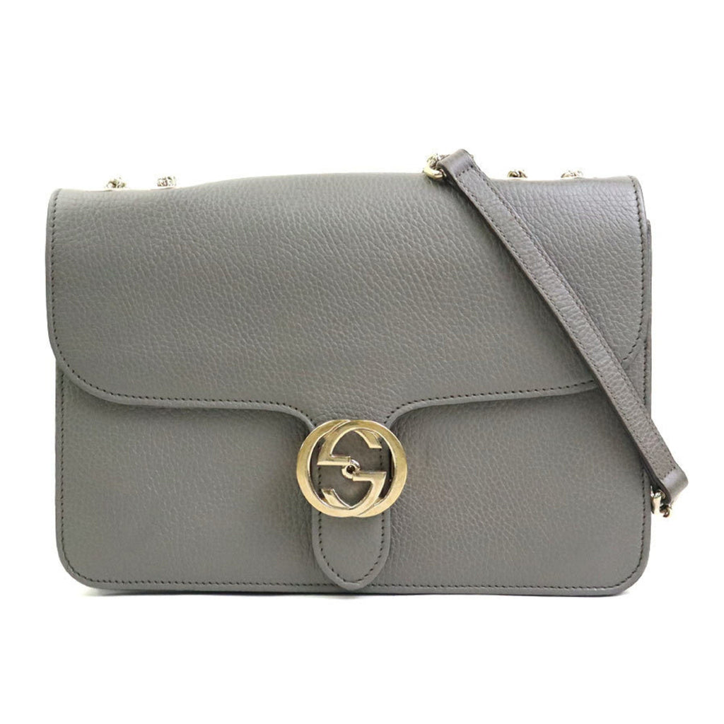 Interlocking Shoulder Bag Leather Medium