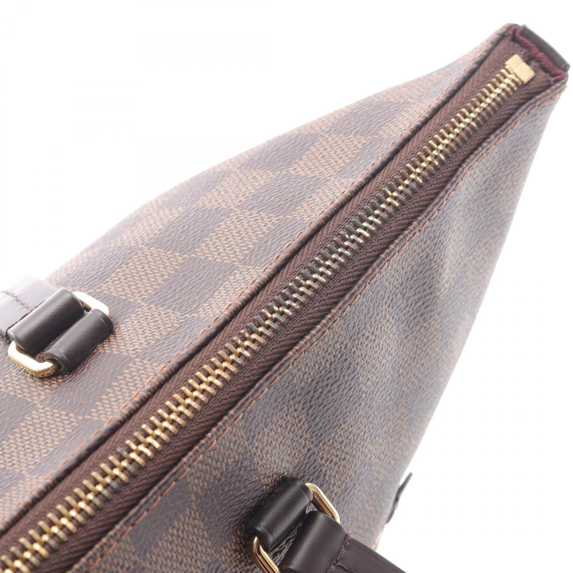 Louis Vuitton Brown Coated Canvas Pvc Leather Tote Bag (Pre-Owned)