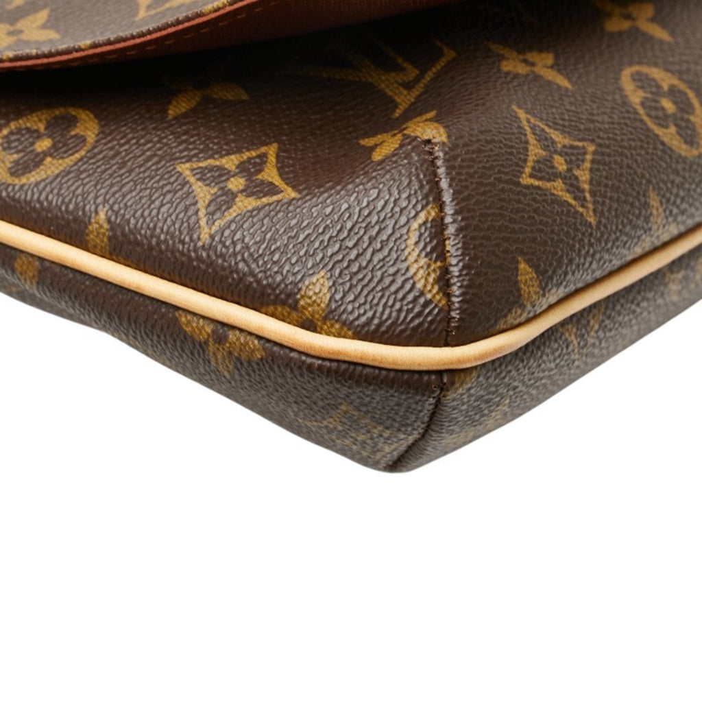 Louis Vuitton Brown Pvc Leather Shoulder Bag (Pre-Owned)