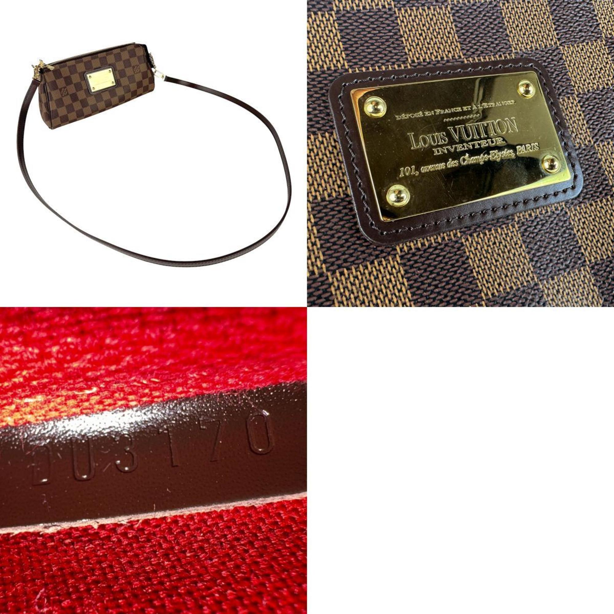 Louis Vuitton Damier Canvas Ebene Damier Canvas Shoulder Bag (Pre-Owned)