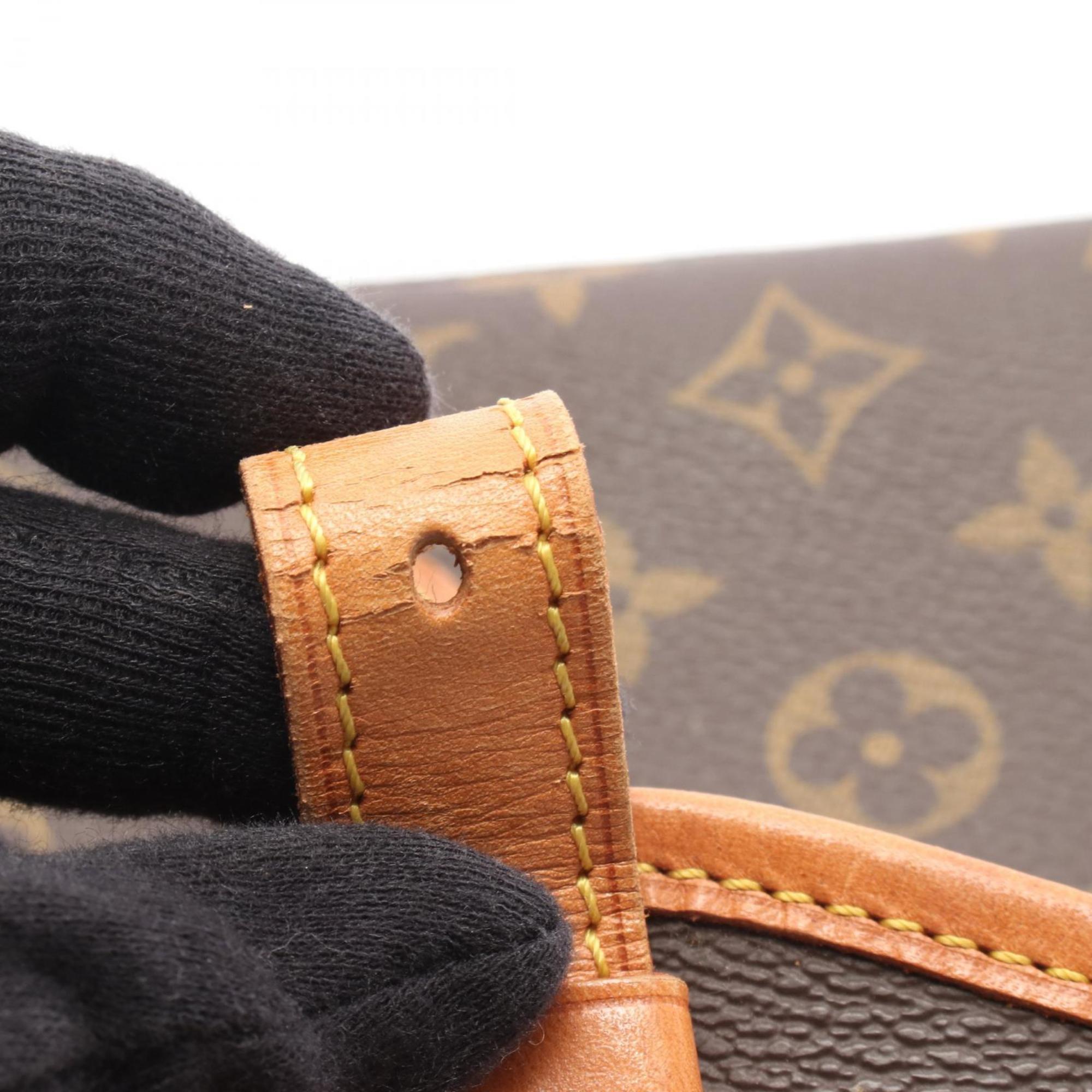 Louis Vuitton Monogram Brown Coated Canvas Leather Handbag (Pre-Owned)
